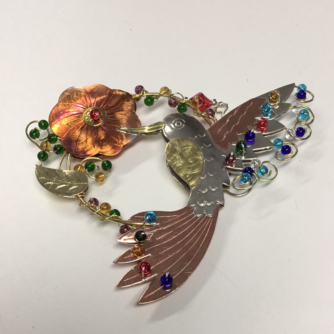 PI Ruby Hummingbird Ornament – Bird and Pear
